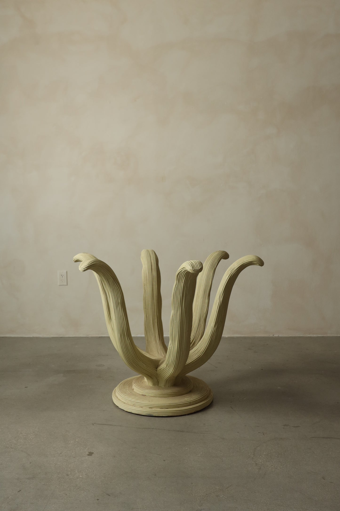 Palm-Inspired Sculptural Dining Table Base, 1980s