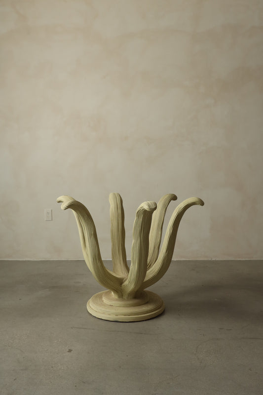Palm-Inspired Sculptural Dining Table Base, 1980s